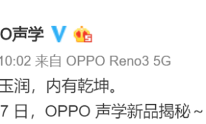 OPPO 声学再添新品，Breeno 智能音箱要来？