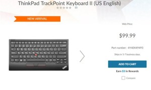 ThinkPad 第二代小红点键盘开卖：售价99美元