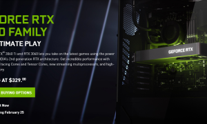 英伟达官宣：RTX 3060将于2月25日正式上市